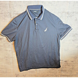 Nautica Mens Navy Blue Polo Skort Sleeve xl B0066